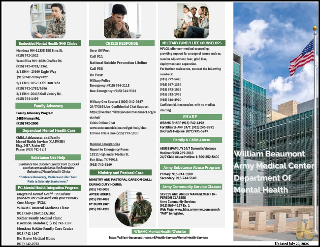 DMH Resource Phone Numbers image