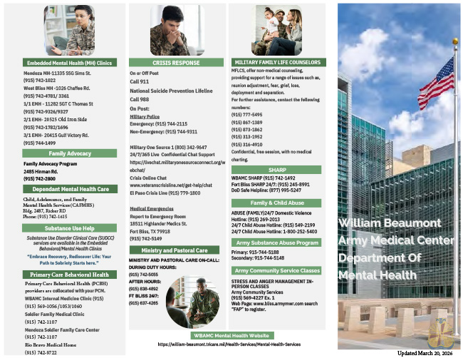 DMH Phone Numbers Resource guide small image