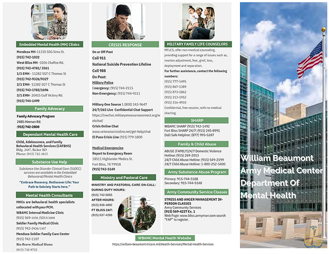 DMH Resource Phone numbers image