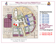 Small Hospital Parking Area Brochure Graphic