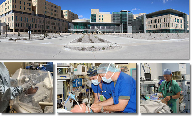 New hospital and anesthesia collage images