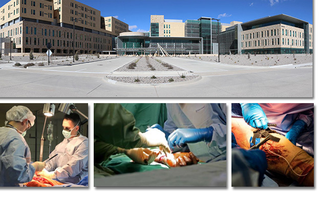 New hospital and orthopedic surgeries collage image