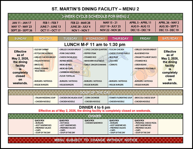 Week 2 small menu image