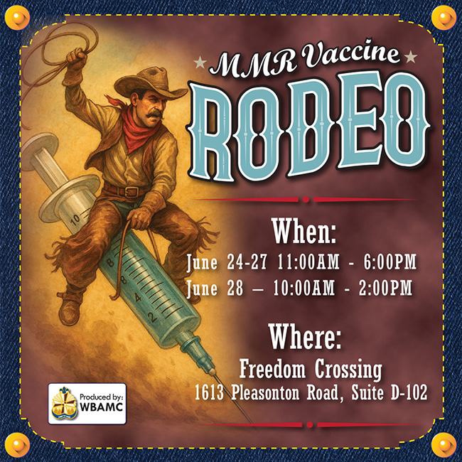 June Vaccine Rodeo graphic image